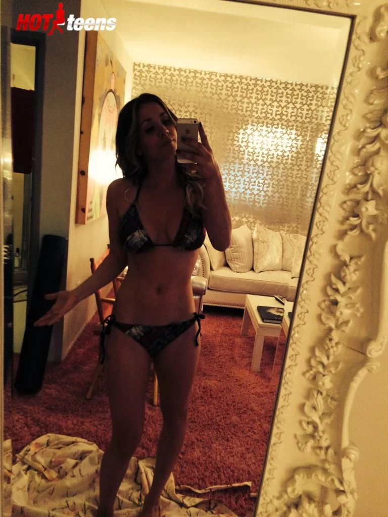 kaley bikini selfie