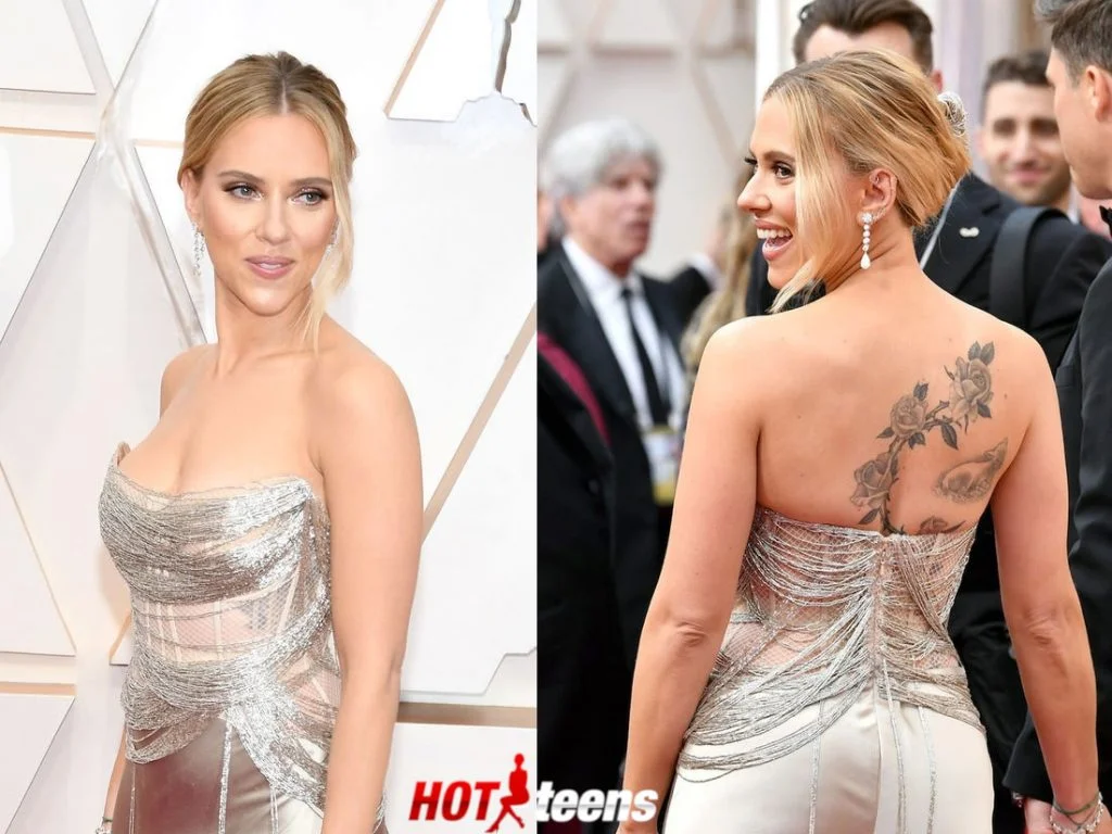 Scarlett Johansson back tattoo