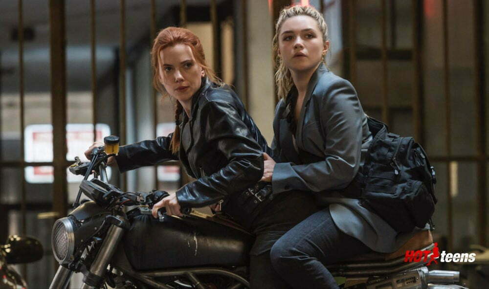 Florence Pugh and Scarlet Johansson Hot Cleavage in BLACK WIDOW