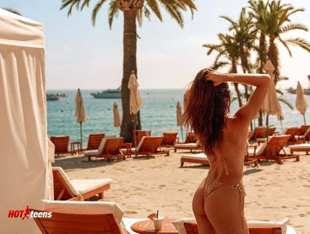 Celine Farach Nude Butt in Bikini