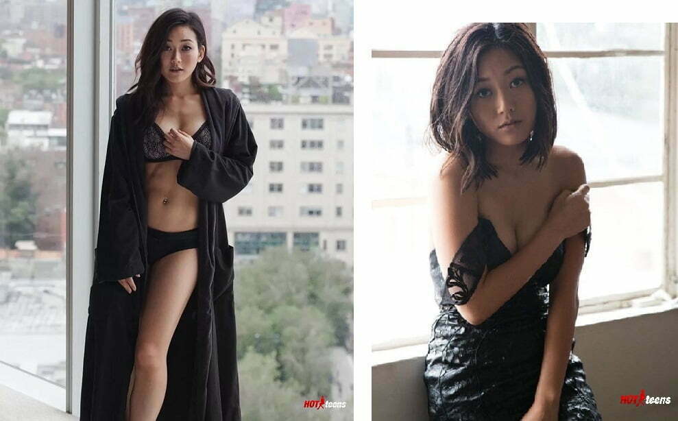 Karen Fukuhara In Sexy Black Lingerie.