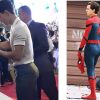 Round American butt of Spiderman is the best male ass shape