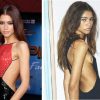 Zendaya shows naked small side boobs