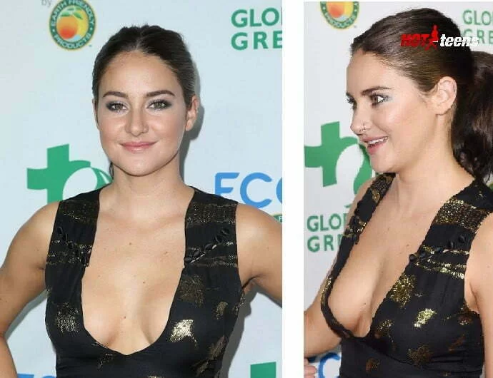 Shailene Woodley Naked nipple flash in sexy outfit