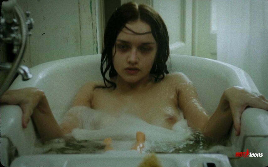 Olivia Cooke Nude in bath tube boob scene.