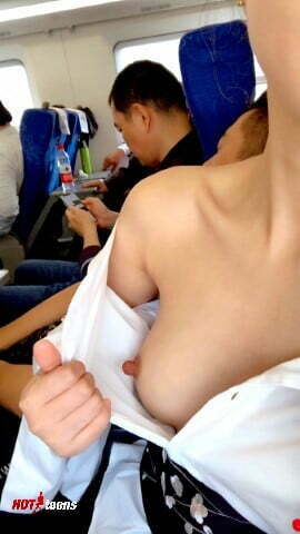 Erected nipple in the plane