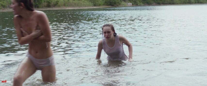 Alycia Debnam Carey nude boobs see through in movie