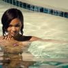 Chanel Iman nude in swimming pool
