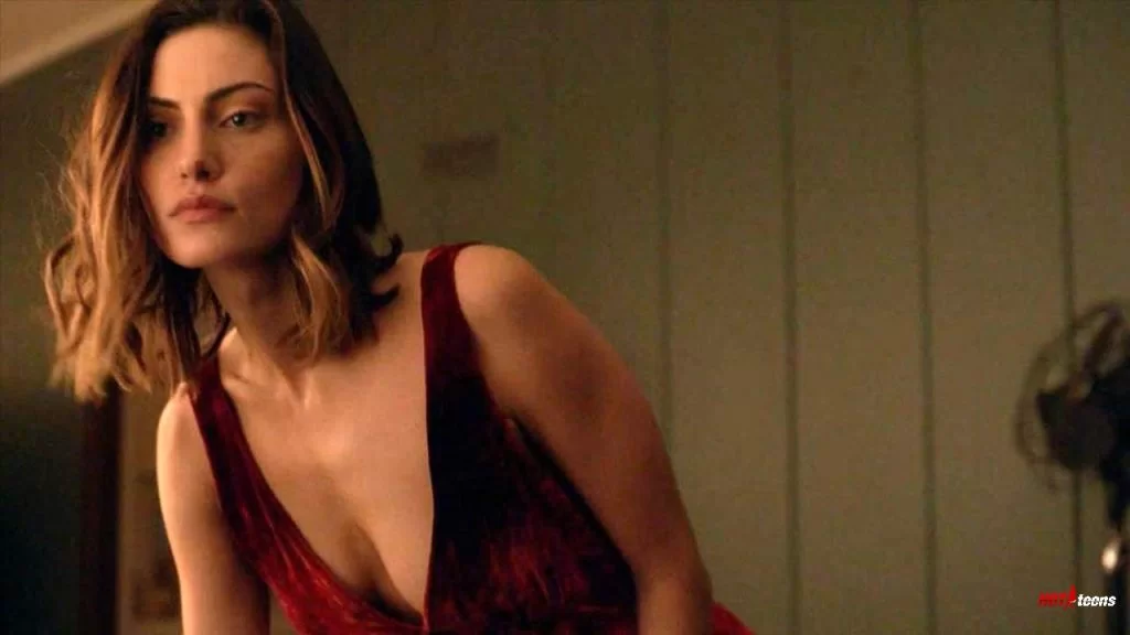 Phoebe Tonkin boobs cleavage in The Affair