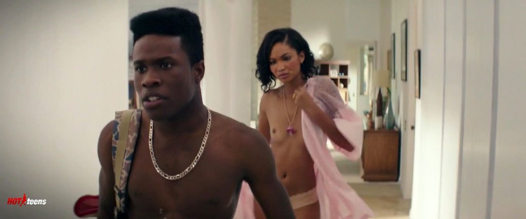 Chanel Iman naked movie scene Dope