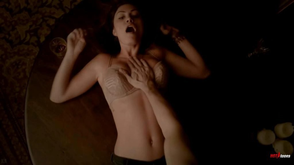 Phoebe Tonkin as Delphine having sex in the movie The Affair