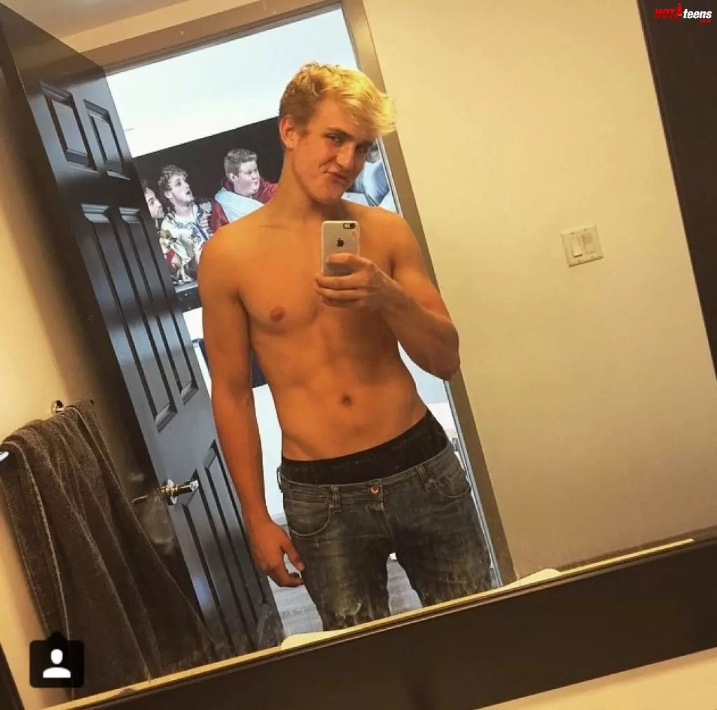 Jake Paul nude upper body selfie