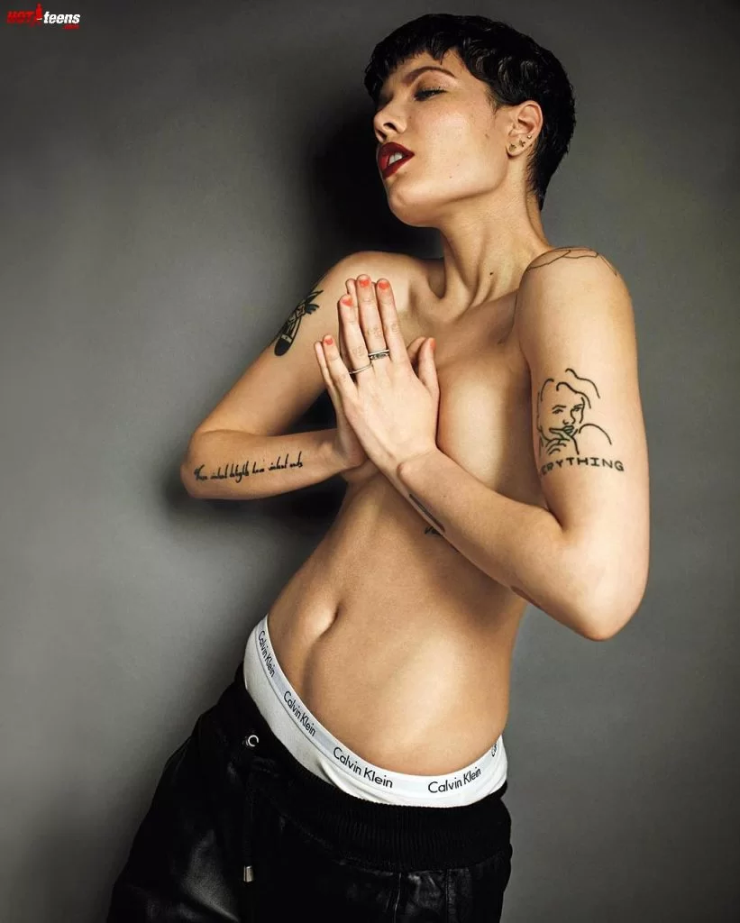 Halsey naked photoshoot by Calvin Klein