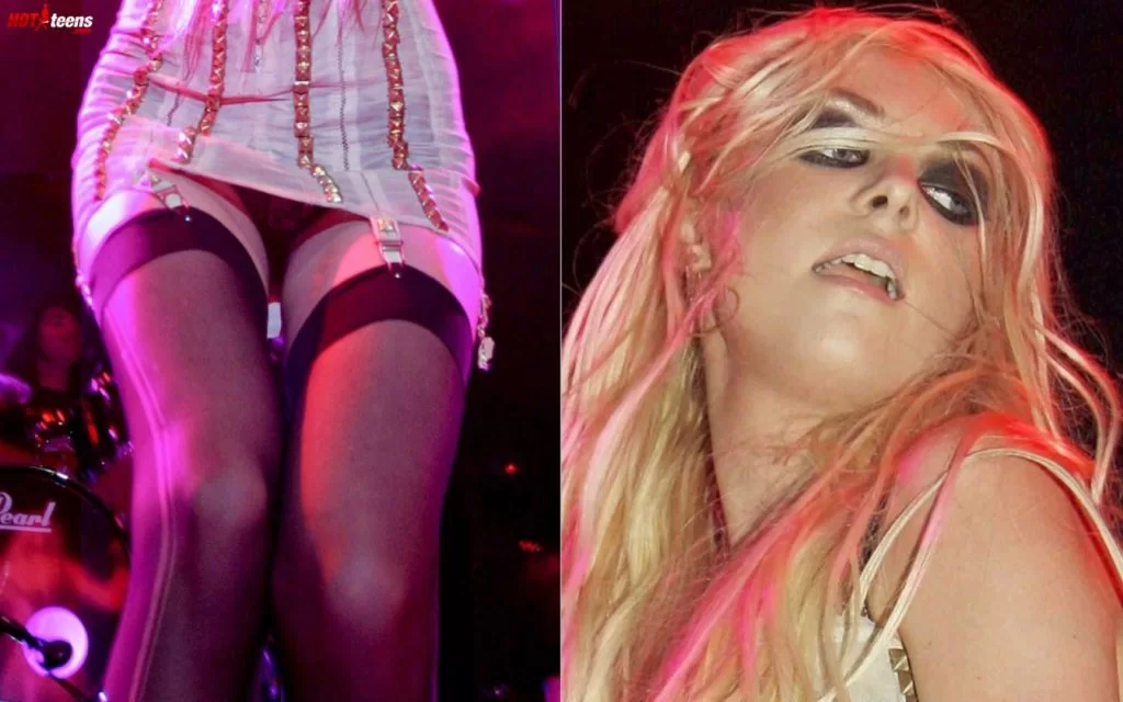 Taylor Momsen underwear flashing on stage