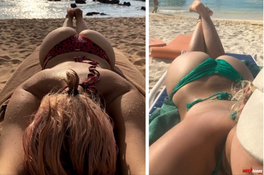 Best of Bebe Rexha ass on the beach