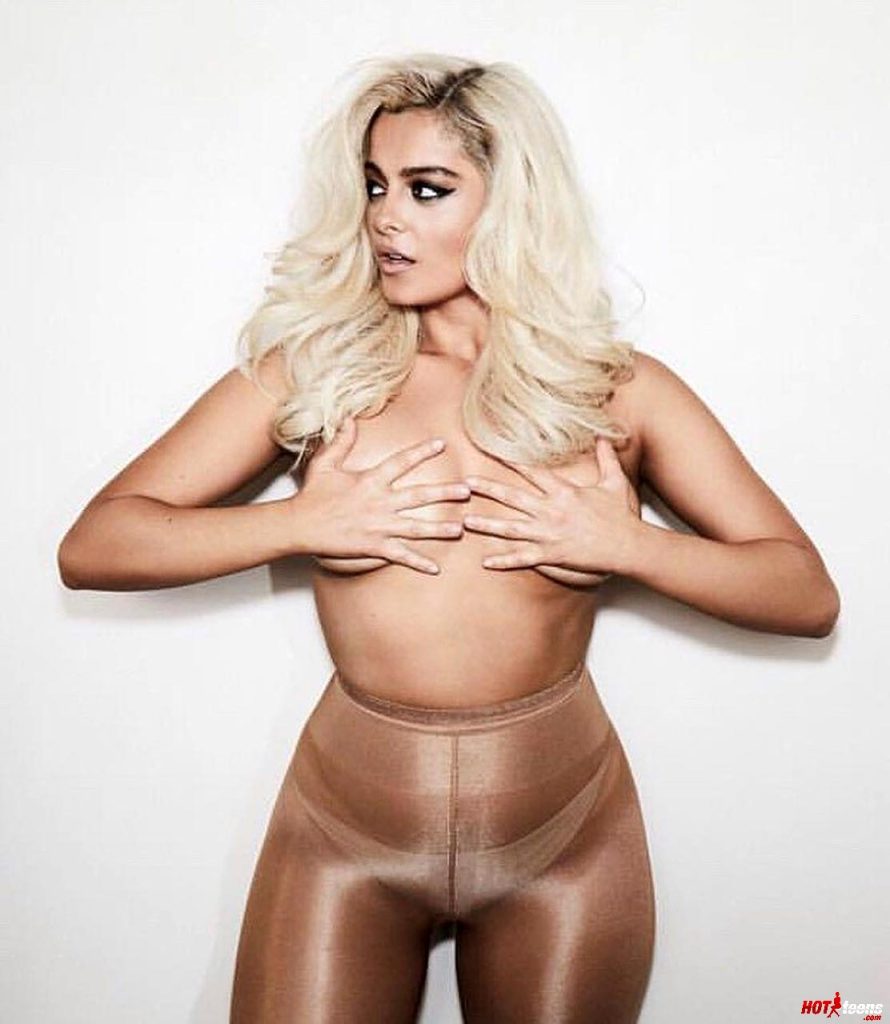 Bebe Rexha boobs on album cover
