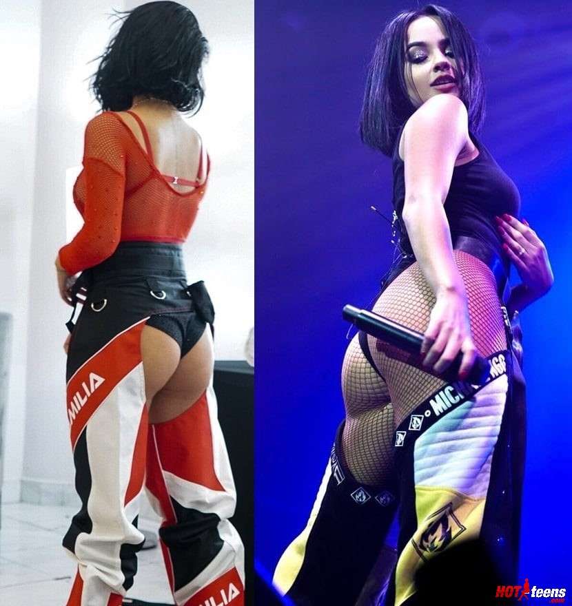 Hot American Mexican celeb shows ass on stage