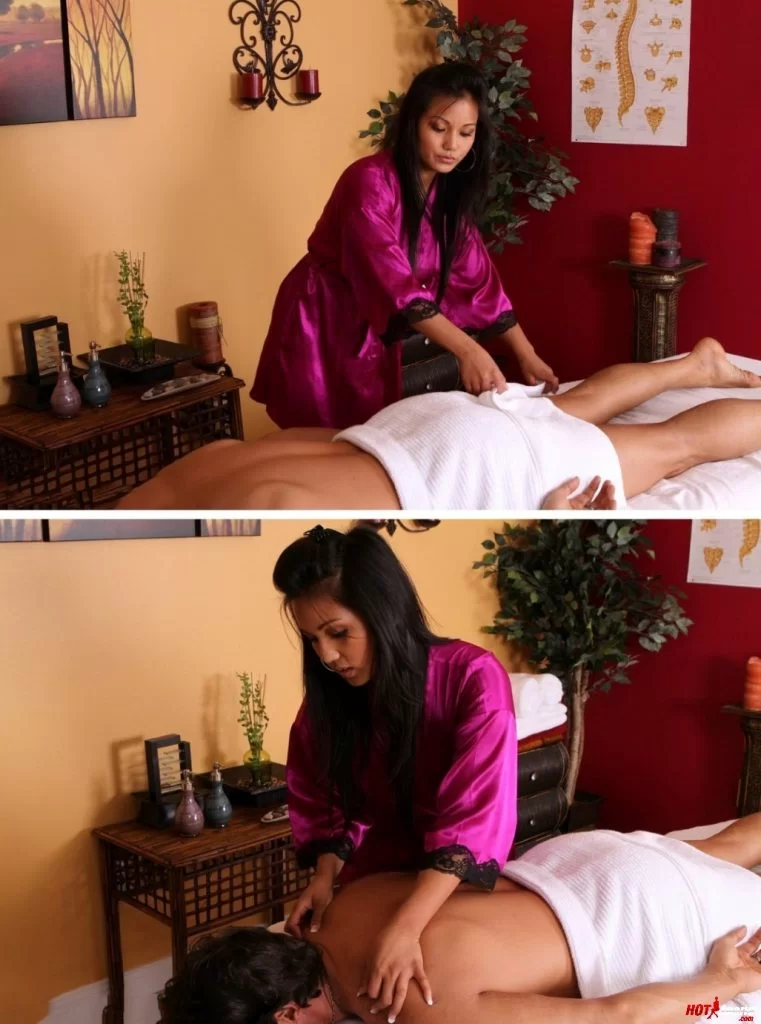 Erotic hidden camera massage Asian
