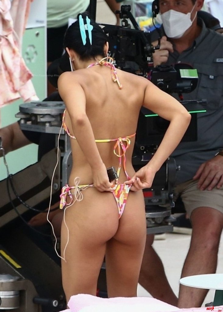 Camila Mendes thong slipping between buttocks