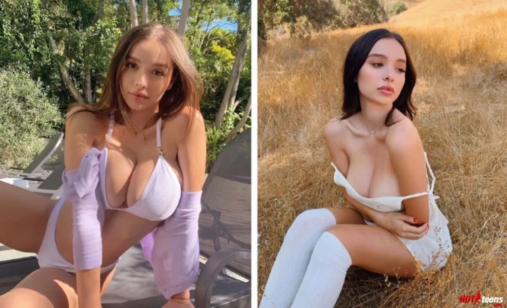 Influencer with huge tits in microkini