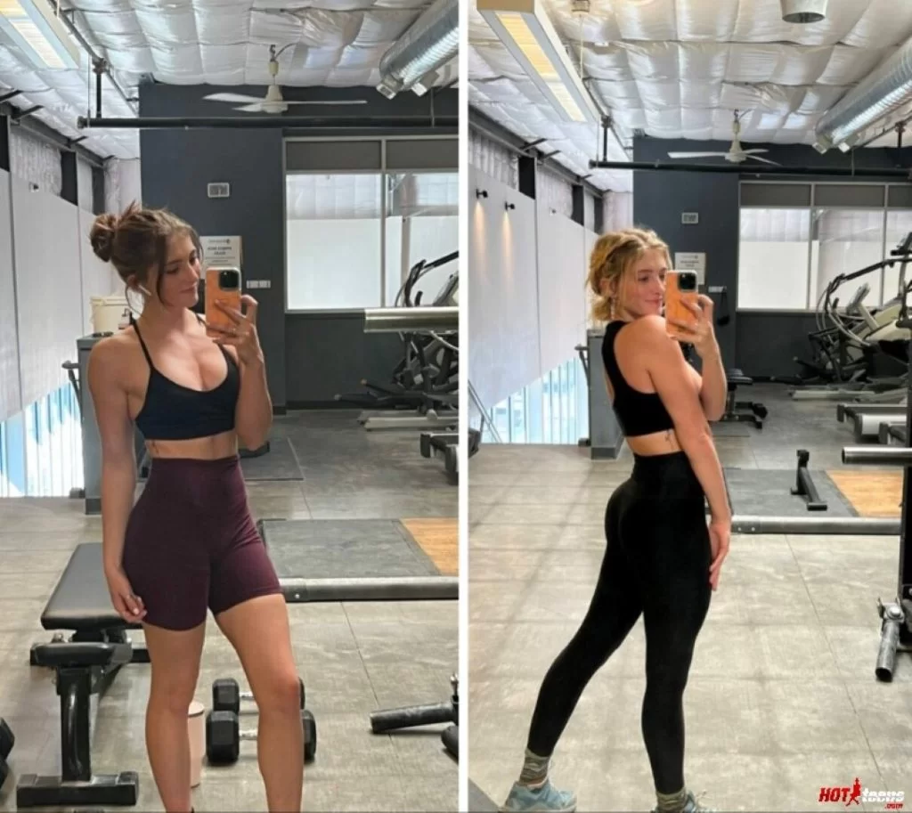Willow Shields taking sexy selfie at the gym