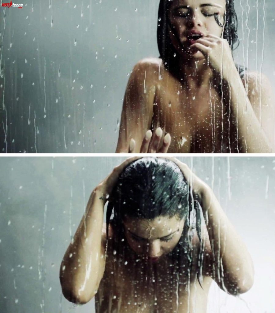 Selena Gomez shower in Good For You music video
