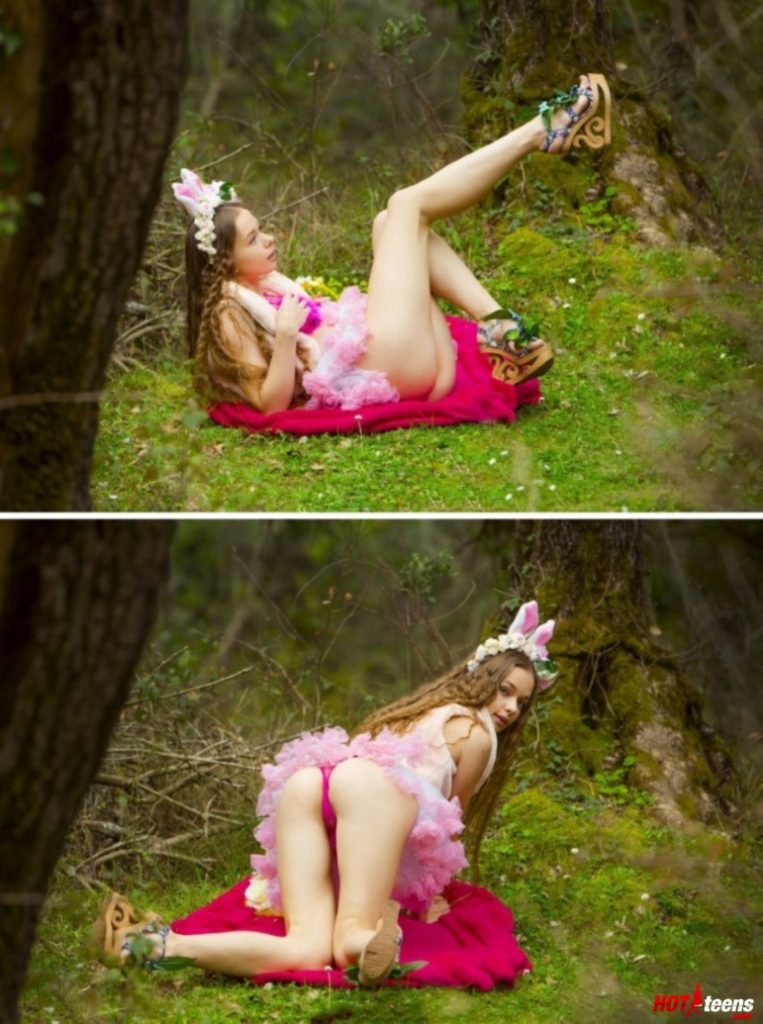 Nude bunny porn in the nature