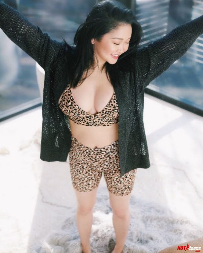 Hot Vietnamese teen in tiger print bikini